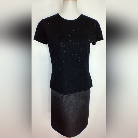 VINTAGE BEADED WOOL SWEATER - Picture 3 of 7